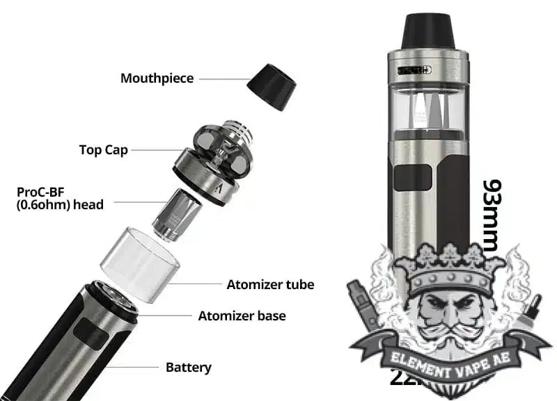 Joyetech CuAIO D22 Starter Kit - 2.0 / 3.5ml - Image 3