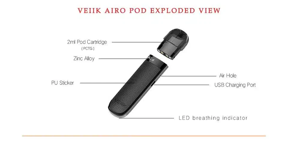 AIRO POD by VEIIK, 2ml Tank
