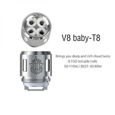 SMOK V8 Baby-T8 Core 0.15ohm Octuple Coils for TFV8 Baby - Image 2