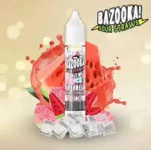 Watermelon ICE Salt Nic by Bazooka Sour Straws 30ml