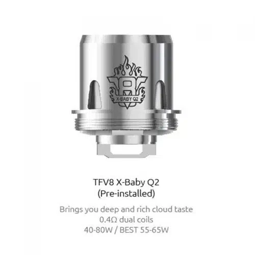 SMOK X-Baby Q2 Replacement Coils 0.4ohm for TFV8 X-Baby (3pcs/pack) - Image 2
